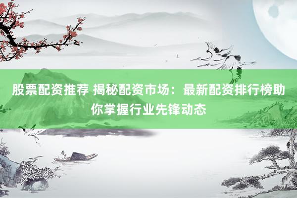 股票配资推荐 揭秘配资市场：最新配资排行榜助你掌握行业先锋动态
