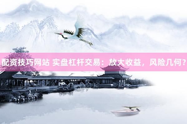 配资技巧网站 实盘杠杆交易：放大收益，风险几何？