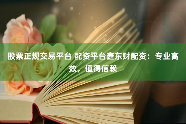 股票正规交易平台 配资平台鑫东财配资：专业高效，值得信赖